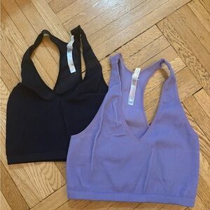 FP Movement by Free People Black and Purple Sports Bras